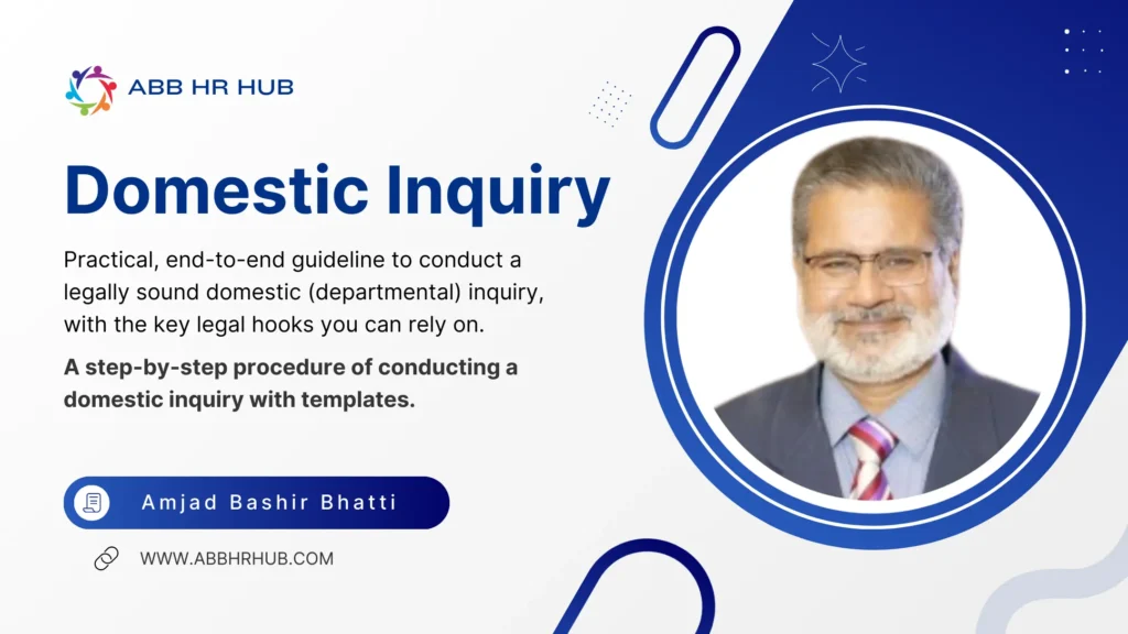 Domestic Inquiry​ - ABB HR HUB